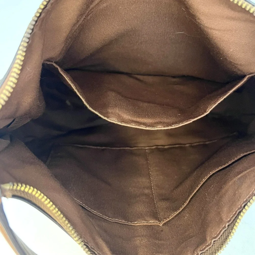 Coach Signature Zip Shoulder Bag Brown Coated Canvas Leather Trim  F29209 - Picture 15 of 16